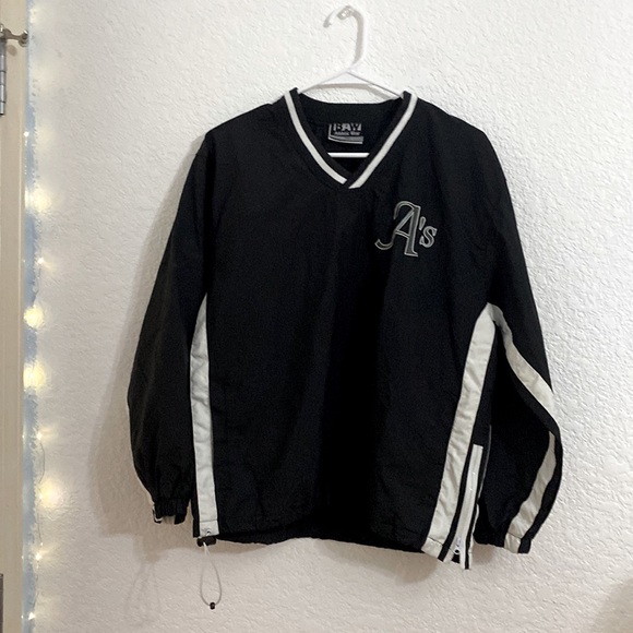 Long sleeves black and white windbreaker - Picture 1 of 2